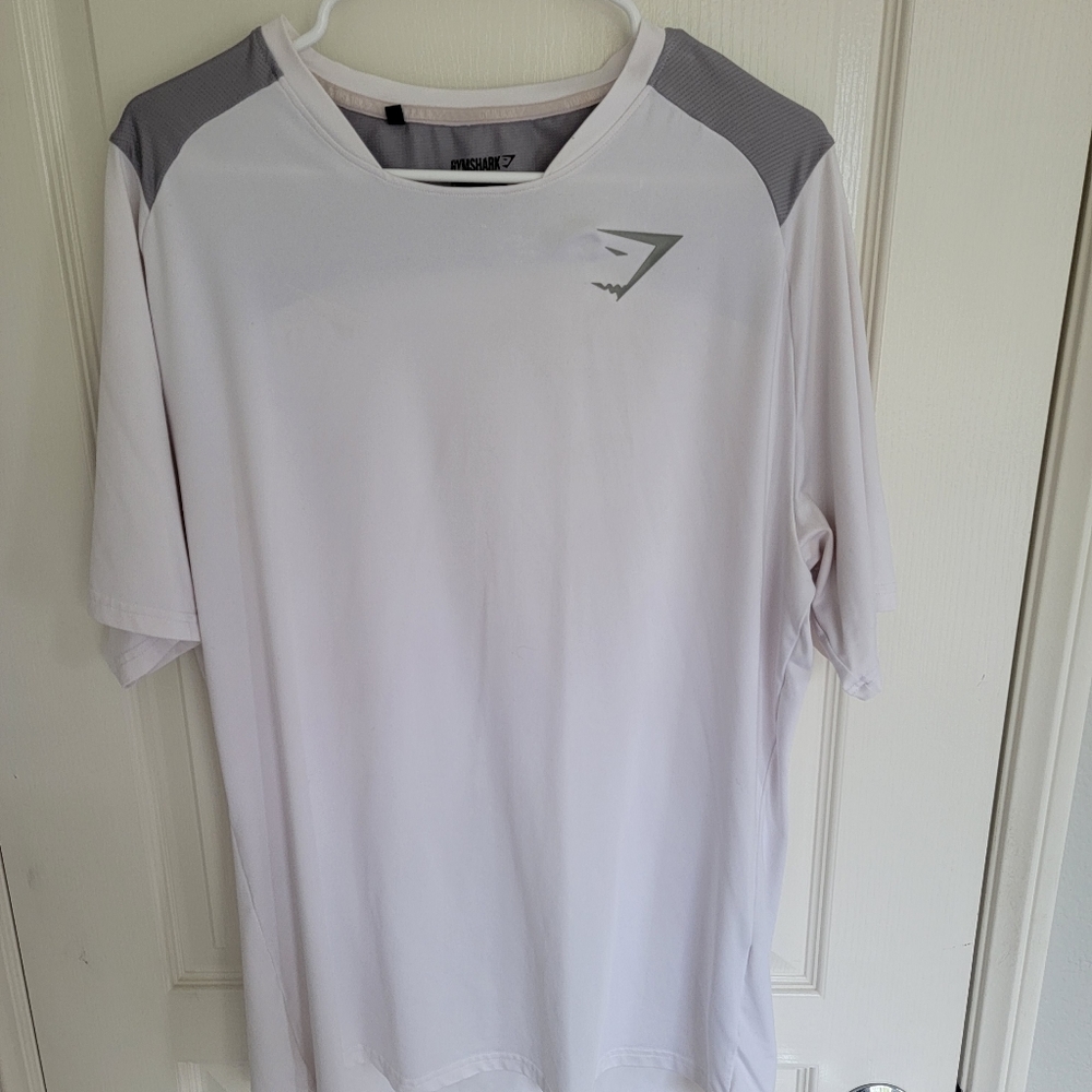 White Gym Shark Shirt